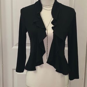 Black blazer black lace back